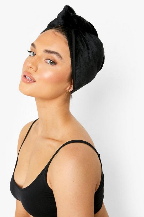 boohoo Hair Towel With Button 2