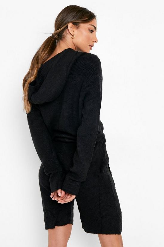 boohoo Hooded Knitted Playsuit 2