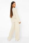 boohoo Button Up Knitted Wide Leg Co-ord thumbnail 2