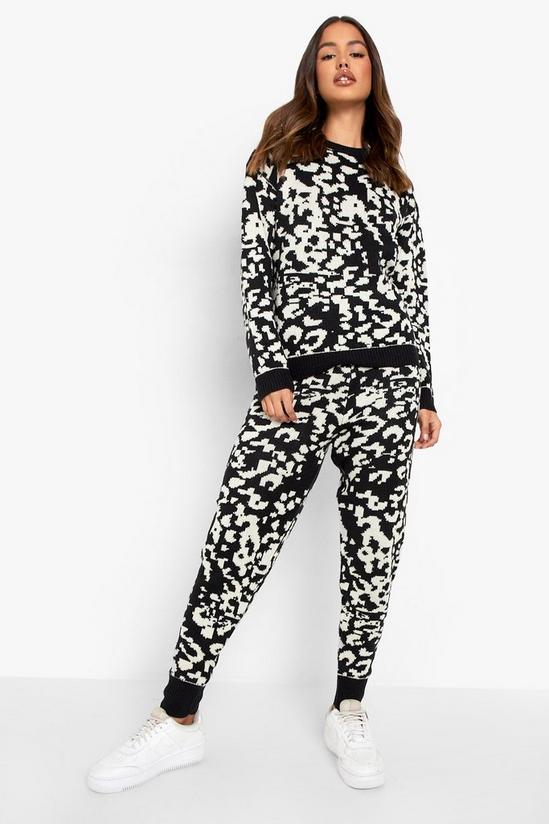 boohoo Leopard Print Knitted Co-ord 1