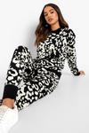 boohoo Leopard Print Knitted Co-ord thumbnail 3