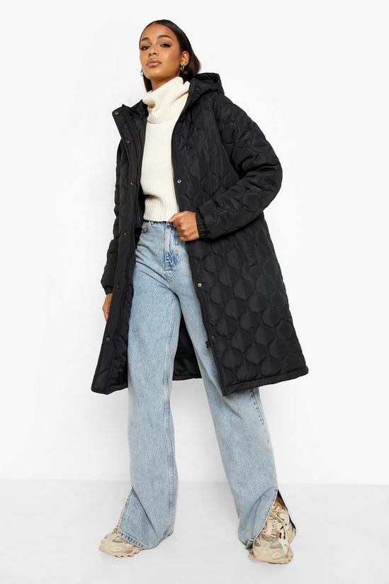 boohoo Quilted Longline Puffer Jacket 1