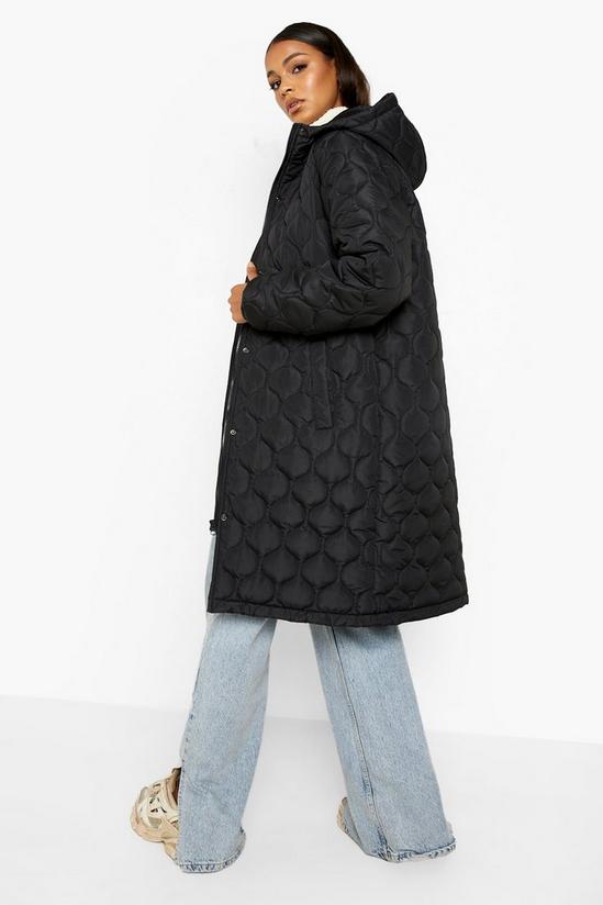 boohoo Quilted Longline Puffer Jacket 2