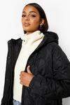 boohoo Quilted Longline Puffer Jacket thumbnail 4