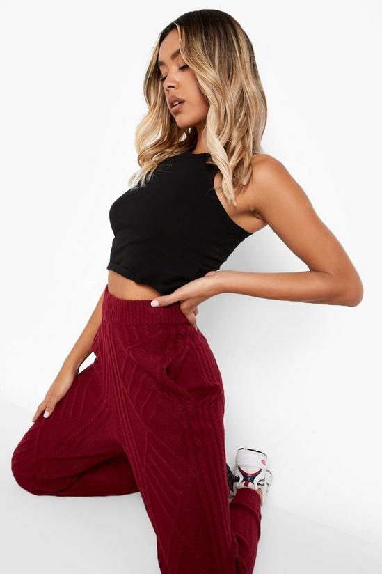 boohoo Cable Knit Joggers 3