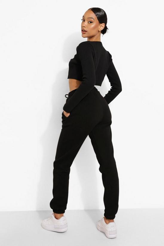 boohoo Tie Front Top And Jogger Set 2