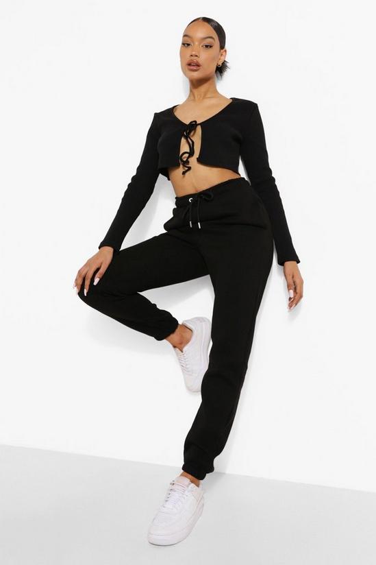 boohoo Tie Front Top And Jogger Set 3