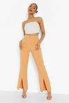 boohoo Tailored Split Front Slim Fit Trousers thumbnail 1