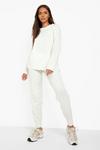 boohoo Crew Neck Knitted Jumper Tracksuit thumbnail 3