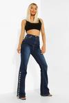 boohoo Lace Up Skinny Flared Jeans thumbnail 4