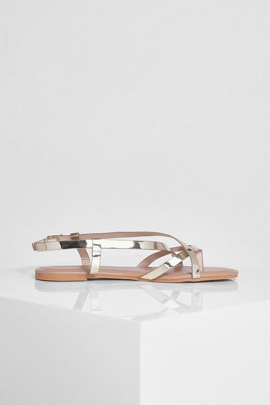 boohoo Wide Fit Toe Post Basic Strappy Sandal 3