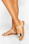 boohoo Wide Fit Ankle Strap Sandals thumbnail 1