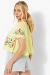 boohoo Embroidered Tiered Top thumbnail 2