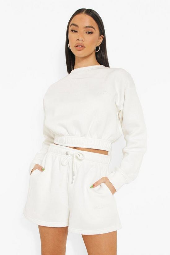 boohoo Cropped Sweater Short Tracksuit 1