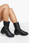 boohoo Wide Fit Chunky Calf High Boots thumbnail 1