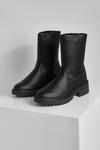 boohoo Wide Fit Chunky Calf High Boots thumbnail 2
