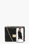 boohoo Quilted Chain Strap Cross Body Bag thumbnail 4