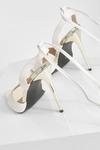 boohoo Wide Fit Gold Heel Court Shoes thumbnail 4