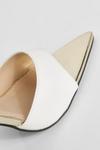boohoo Wide Fit Gold Heel Court Shoes thumbnail 5