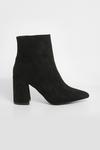 boohoo Wide Fit Block Heel Pointed Boots thumbnail 2