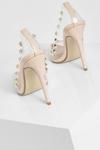 boohoo Clear Stud Detail Court Shoes thumbnail 4