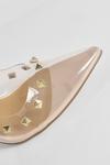 boohoo Clear Stud Detail Court Shoes thumbnail 5