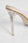 boohoo Clear Pointed Open Back Court Heel thumbnail 5