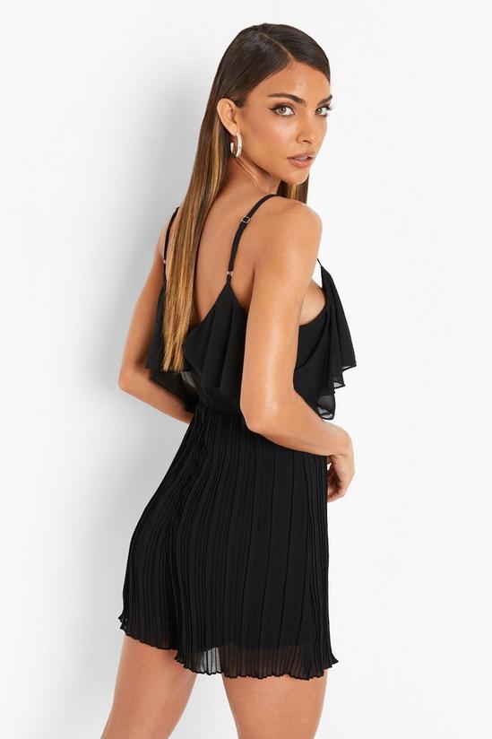 boohoo Cold Shoulder Ruffle Playsuit 2