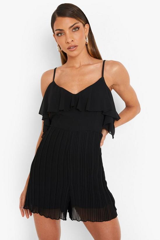 boohoo Cold Shoulder Ruffle Playsuit 4