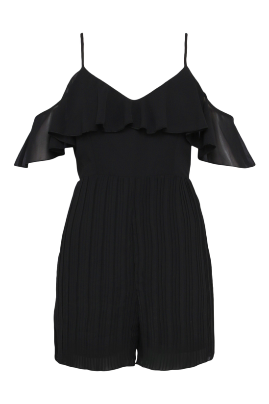 boohoo Cold Shoulder Ruffle Playsuit 5
