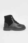 boohoo Wide Fit Chunky Lace Up Hiker Boots thumbnail 2
