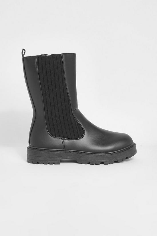 boohoo Wide Fit Calf High Chelsea Boots 2