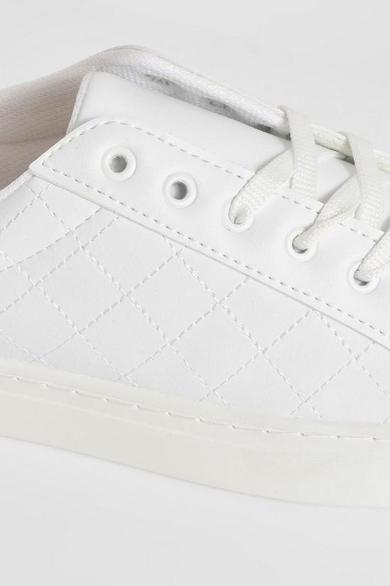 boohoo Quilted Basic Flat Trainers 5