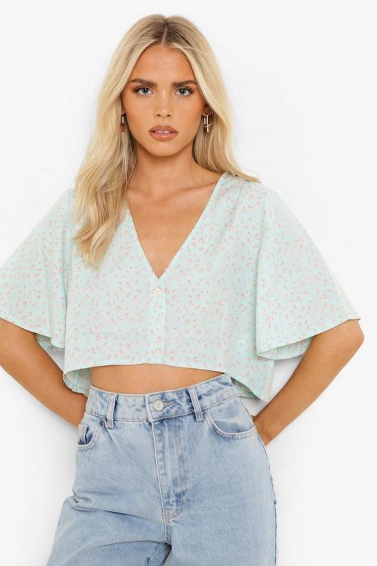 boohoo Floral Button Up Oversized Shirt 4