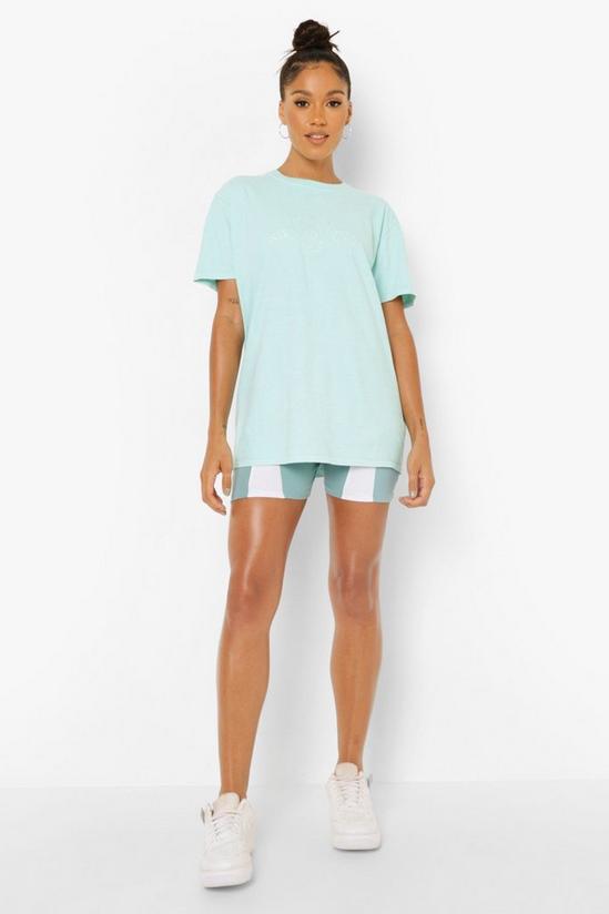 boohoo Cotton Embroidered San Diego Overdyed T Shirt 3