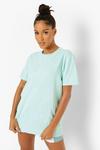 boohoo Cotton Embroidered San Diego Overdyed T Shirt thumbnail 4