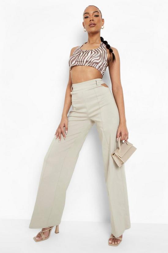 boohoo Animal Print Cut Out Co Ord Top 3