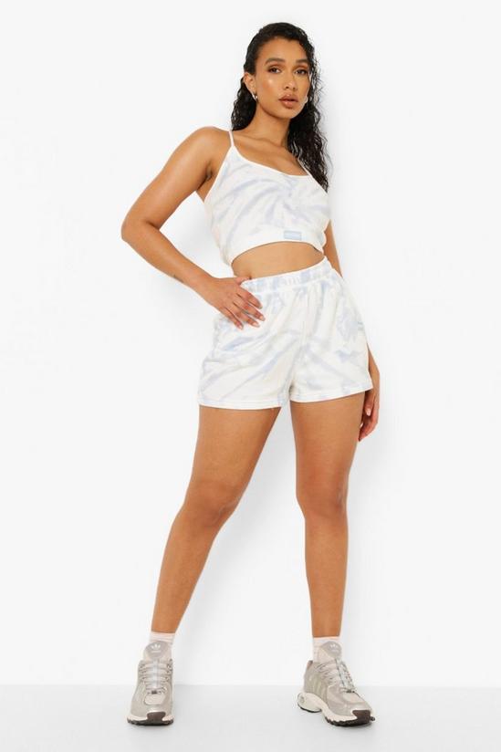 boohoo Official Tie Dye Thick Rib V Neck Crop Top 3