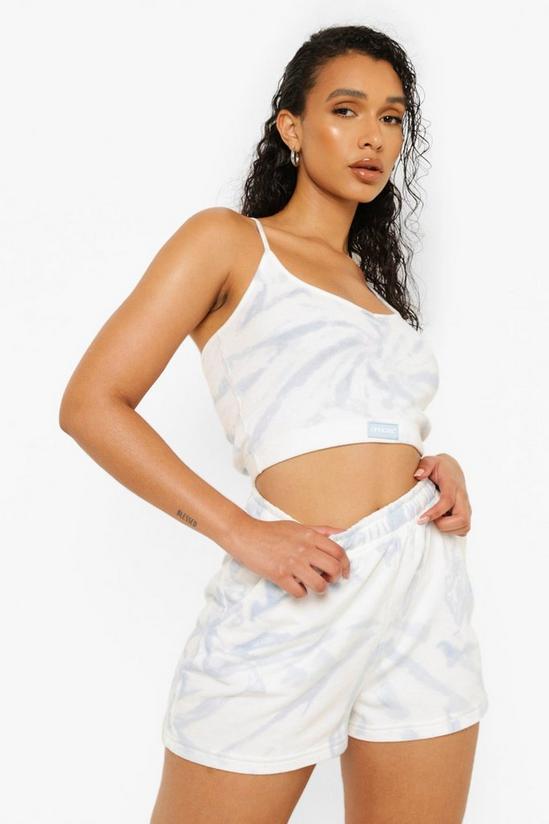 boohoo Official Tie Dye Thick Rib V Neck Crop Top 4