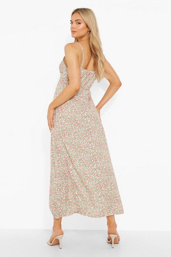 boohoo Ditsy Floral Button Front Maxi Dress 2