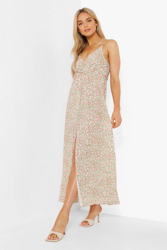 boohoo Ditsy Floral Button Front Maxi Dress 3