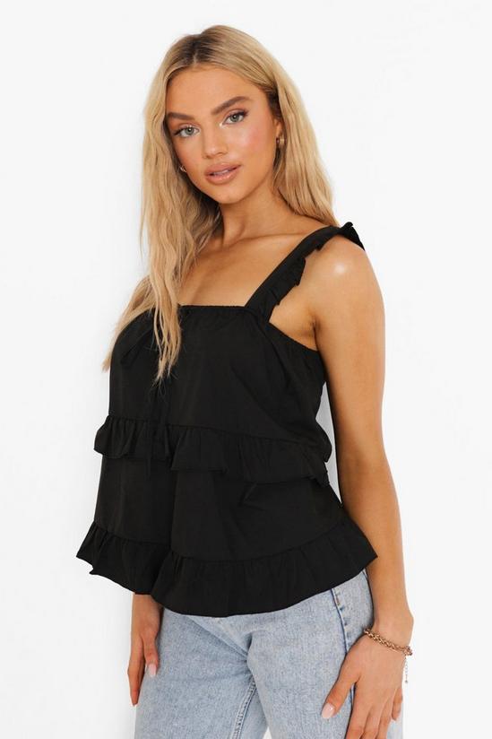 boohoo Strappy Tiered Smock Top 1