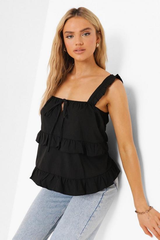 boohoo Strappy Tiered Smock Top 4