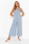 boohoo Ditsy Tie Strap Culotte Jumpsuit thumbnail 3