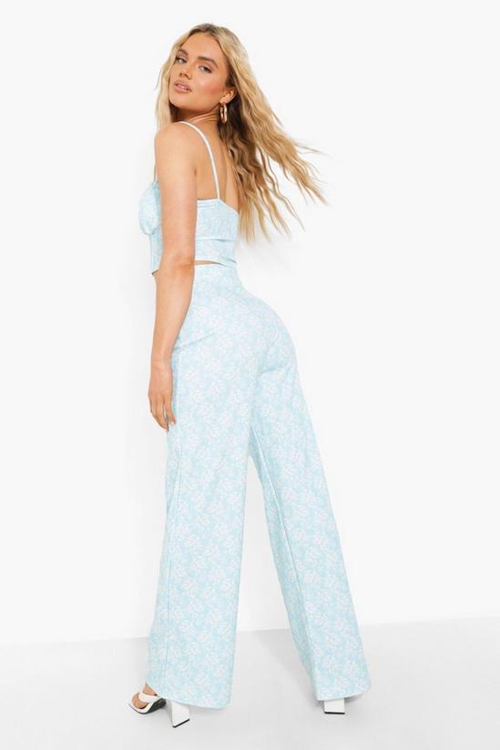 boohoo Ditsy Floral Corset & Wide Leg Trousers 2