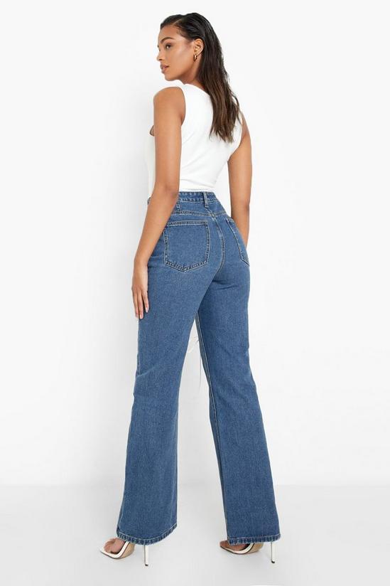 boohoo Lace Up Detail Bootcut Jeans 2