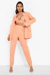 boohoo Pleat Front Tailored Trousers thumbnail 3