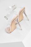 boohoo Wide Fit Diamante Clear Court Heels thumbnail 4