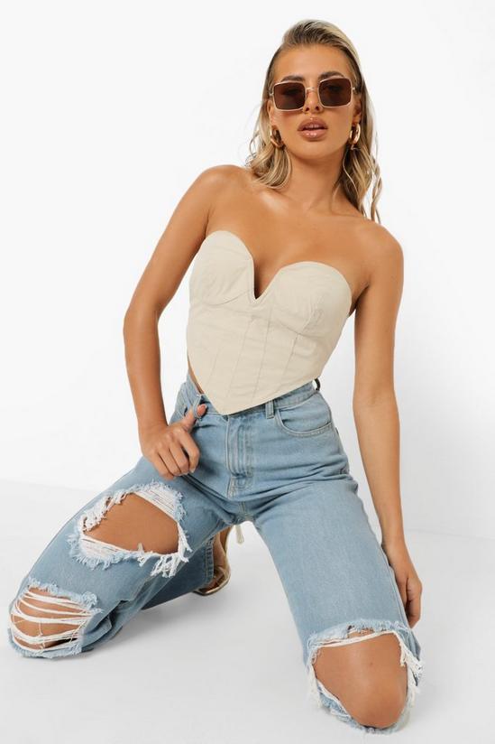 boohoo 90's Straight Leg Jeans With Rips 3