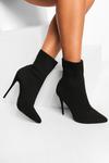 boohoo Knitted Stiletto Heel Sock Boots thumbnail 1